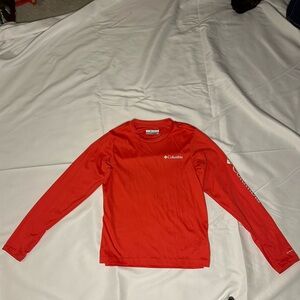 Kids Columbia Bold Red Long Sleeve Top